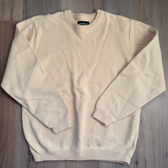 Eddie Bauer Other - Eddie Bauer Vintage 90s Yellow Chunky Grandpacore Fisherman Men’s Cotton Sweater